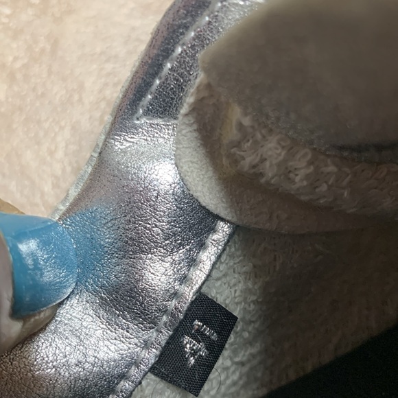 P448 John Metallic Leopard Print Suede Leather Low Top Sneakers - Picture 15 of 16